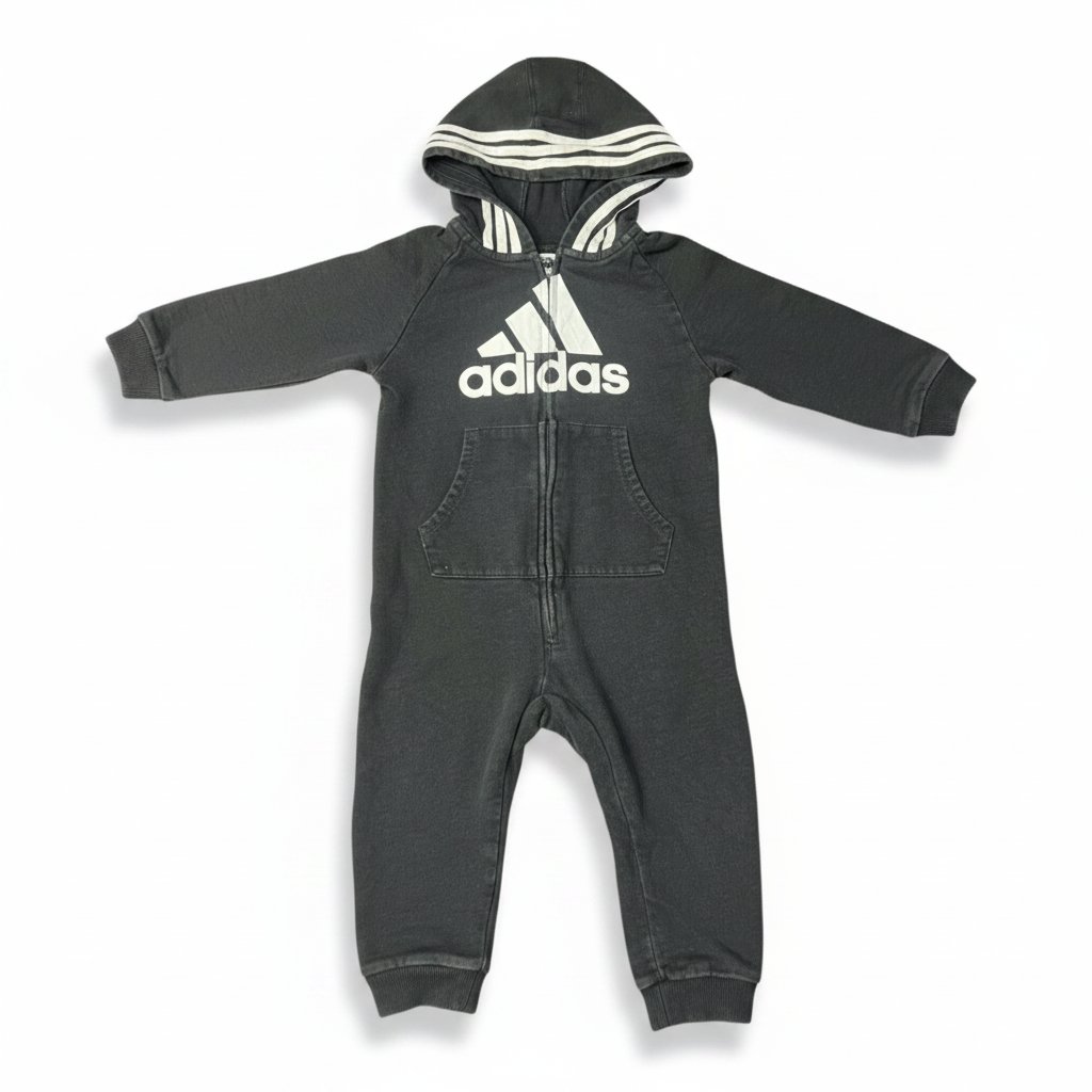 Enterito Adidas Negro 18-24 meses