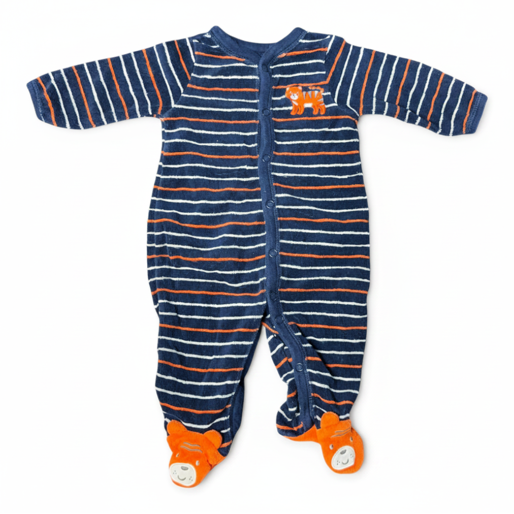 Pijama Carter's Azul Rayas 0-3 meses