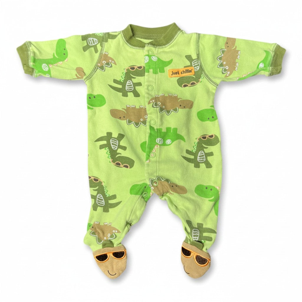 Pijama Child of Mine by Carter's Rosado Monos NB sobre fondo blanco