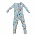Pijama Cloud Island Rayas 6-9 meses sobre fondo blanco