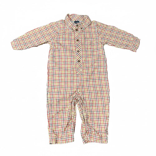 Pijama Dip Celeste 12-18 meses sobre fondo blanco