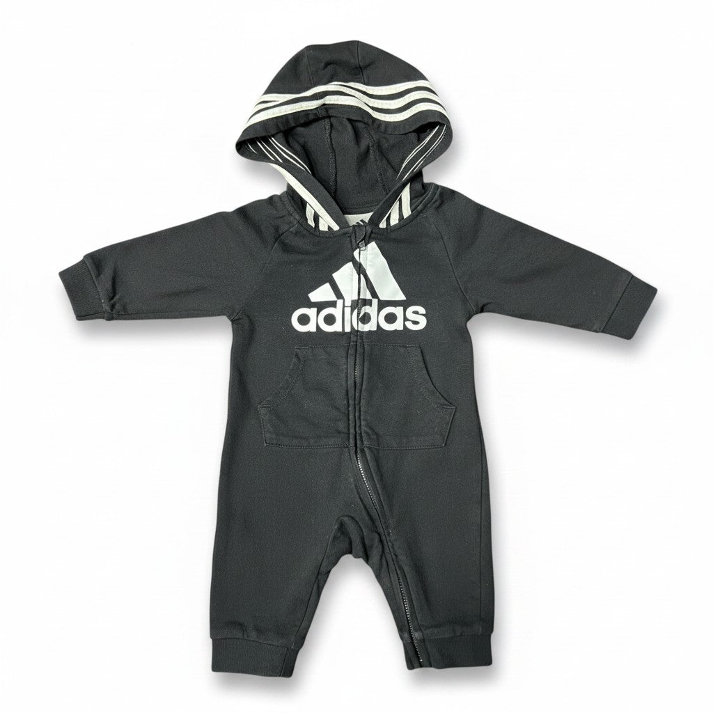 Enterito Adidas Negra 3 Meses
