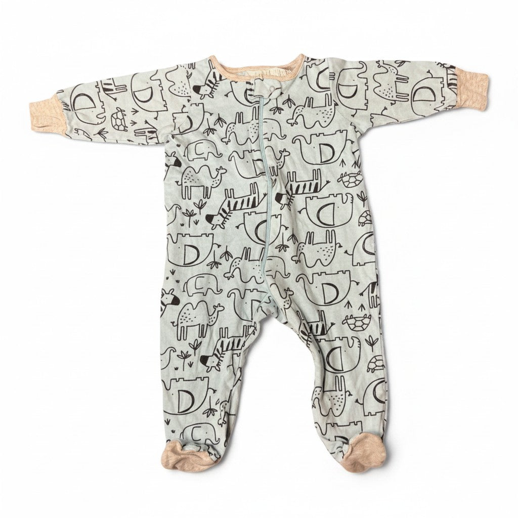 Pijama Gerber Gatos 0-3 meses sobre fondo blanco
