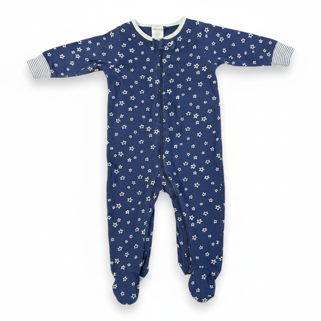 Pijama Gerber Azul Estampado 3-6 meses