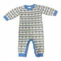 Pijama Gerber Celeste Animales 6 meses sobre fondo blanco
