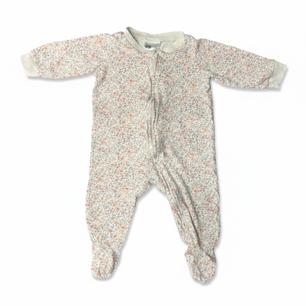 Pijama H&M Flores 3-6 meses