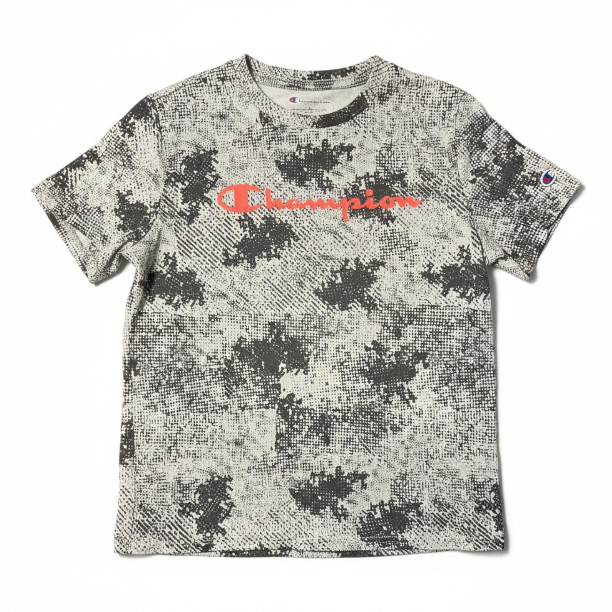 Polera Champion Gris Estampado tie dye 10 años seleccionada por NÜVA