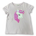 Polera H&M Blanco Estampado unicornio 4-5 años seleccionada por NÜVA