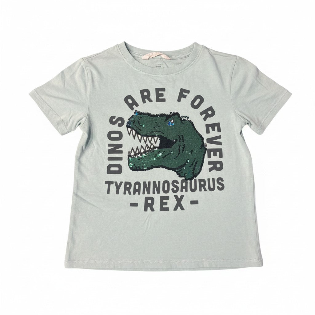 Polera H&M Blanco Estampado unicornio 4-5 años seleccionada por NÜVA