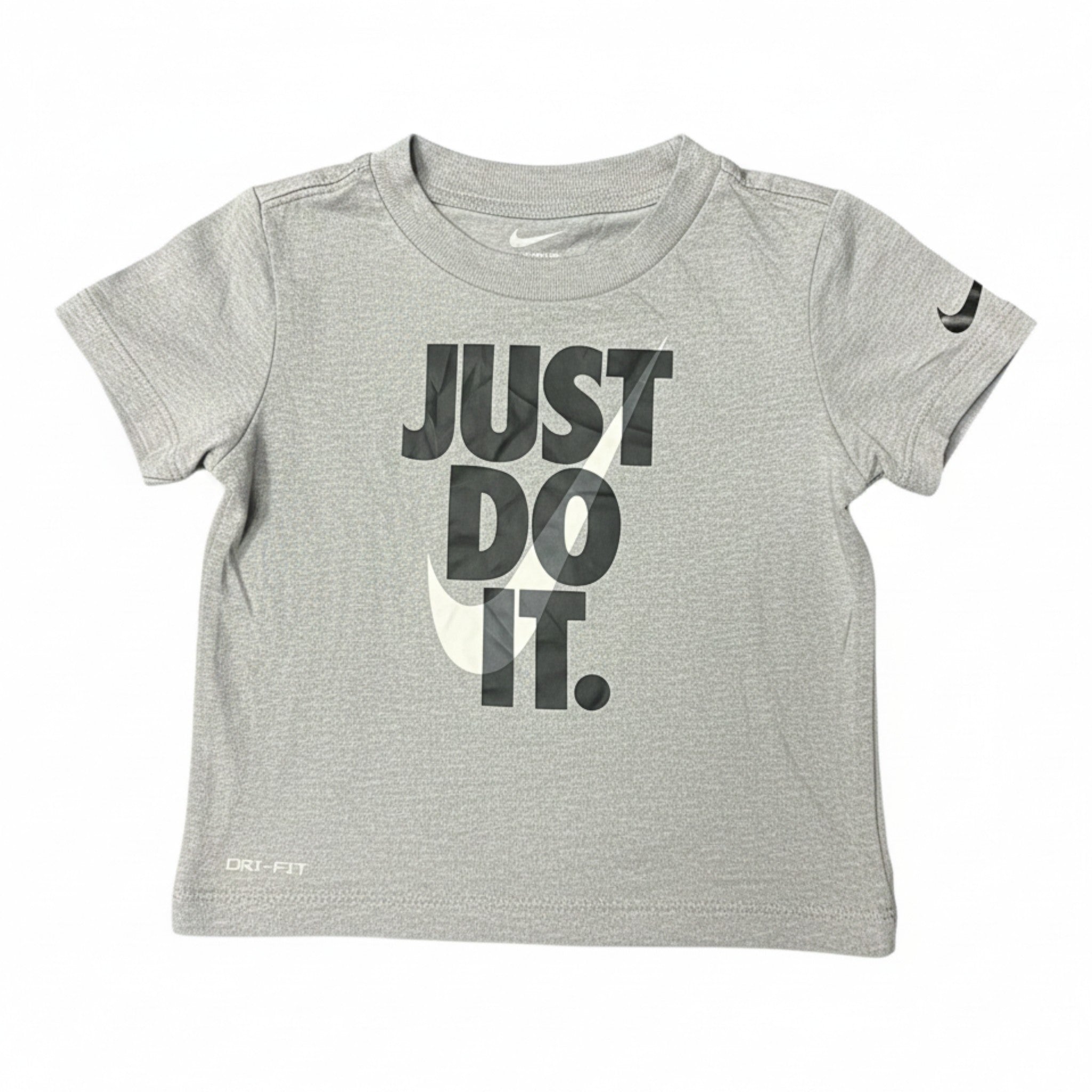 Polera Nike Gris Estampado Just Do It 18-24 Meses seleccionada por NÜVA