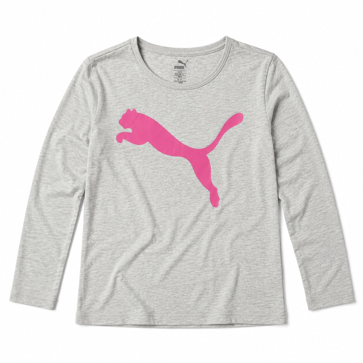 Polera Manga Larga Puma Gris 7-8 años seleccionada por NÜVA