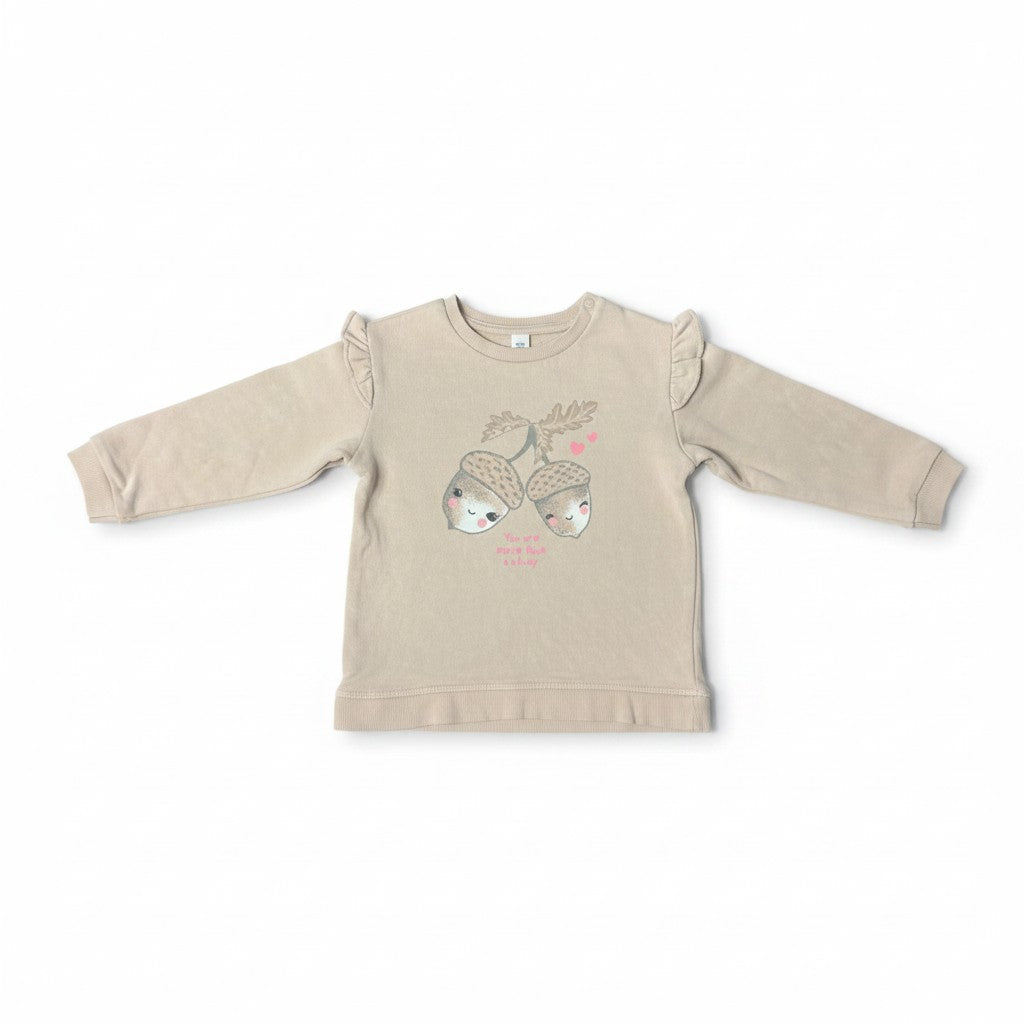 Polerón H&M Beige Estampado Conejo 18 Meses - NÜVA ropa infantil seleccionada