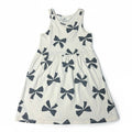 Vestido H&M Blanco Estampado Flores Azul 5-6 años - NÜVA