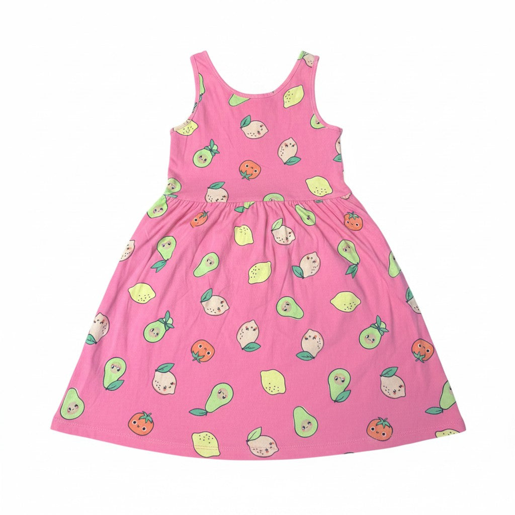Vestido H&M Rosado Estampado Verduras 6-7 años - NÜVA